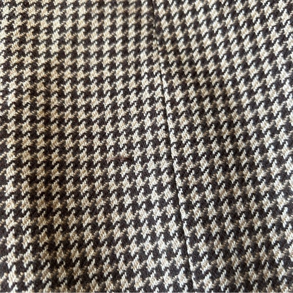 Vintage Evan Picone Pure  Wool Houndstooth Twill Blazer Union Made in USA - Picture 15 of 15
